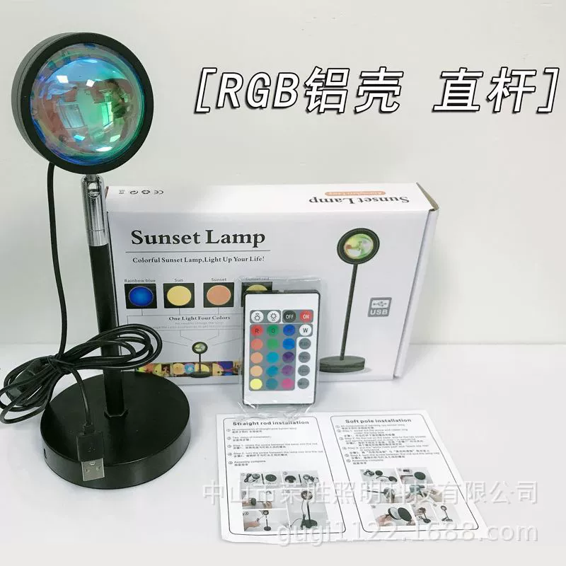 Пол floor креативная металлическая LED настольная лампа с проектором, огни, стиль люксового света