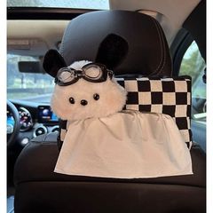 車用ティッシュボックス車用ティッシュボックス車用紙袋車内掛け袋クリエイティブかわいい装飾品吊り下げ式手すり箱