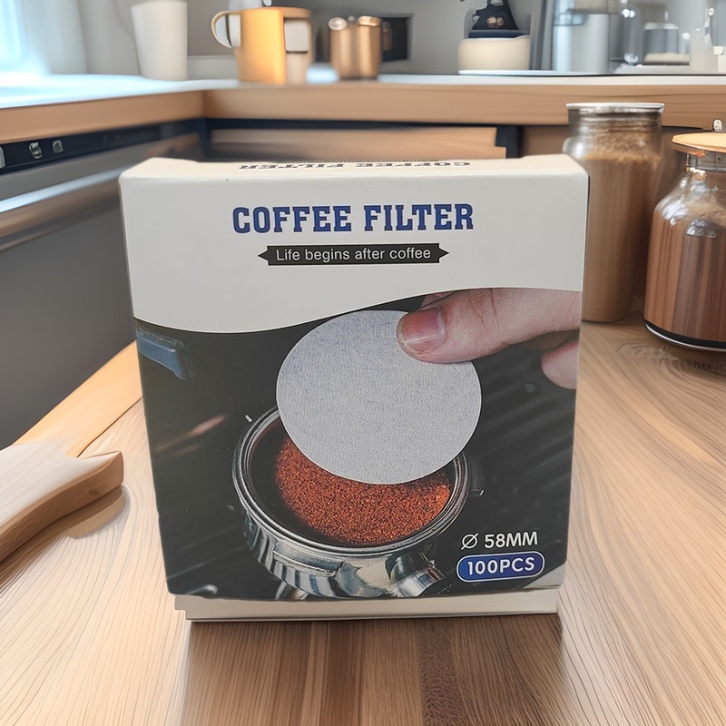 51/53/58 Round Mocha Pot Filter Paper Italian Powder Bowl Coffee Pot Pellet Shape Vietnam Pot Curling Pot Coffee Filter Paper