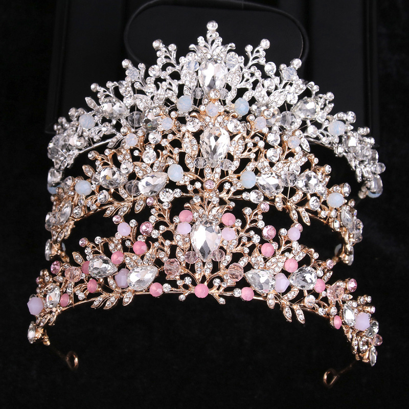 Rosa Frozen Kinderkrone Mit Strass Und Kristall Für Geburtstage_voghion.com