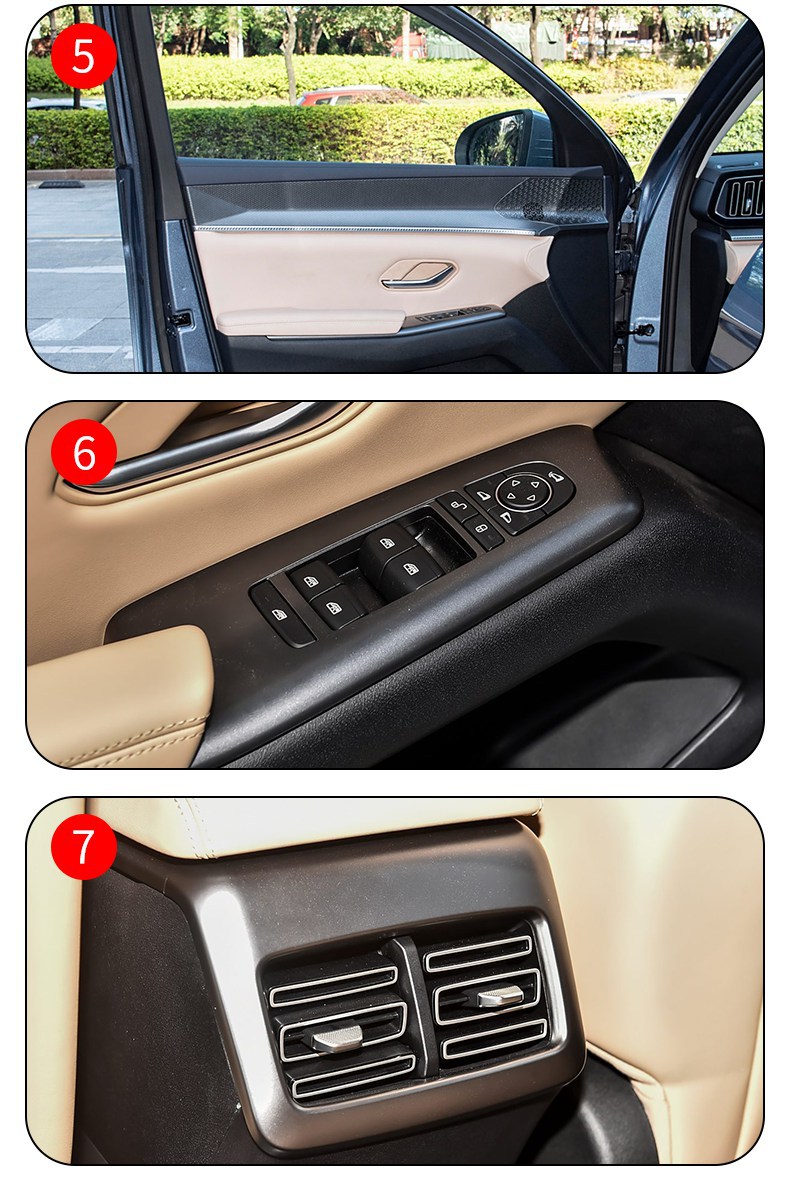 19-25 Byd Song Pro New Energy Center Console Interior Sticker Car Modified Paint Transparent Tpu Protective Film