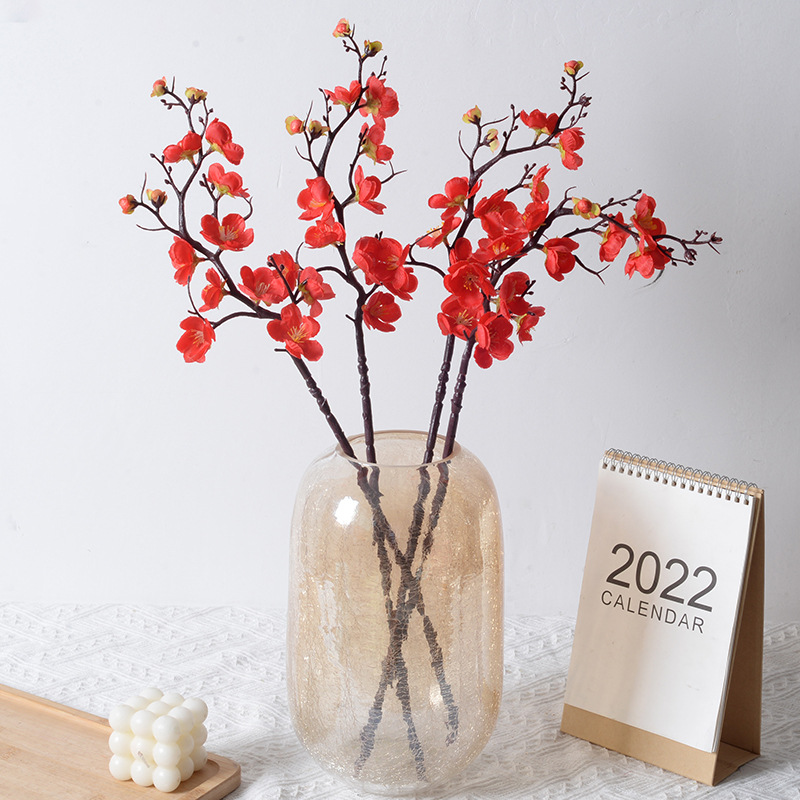 仿真臘梅新款網紅室內家居裝飾假花節日新年氣氛梅花仿真植物批發