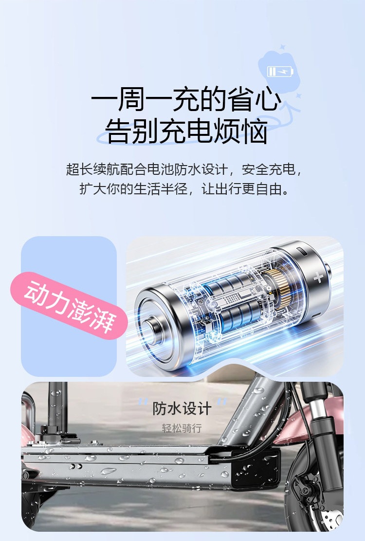 Suitable for construction workers, electric scooters for transportation, ultra-light and portable, small scooters for students, mini foldable scooters for ridesharing