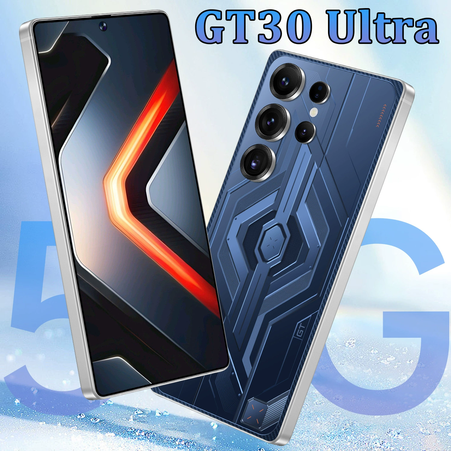 Смартфон GT30 Ultra, экран 7,3 дюйма, 16 ГБ + 1 ТБ, 8000 мАч, Android 14, 5G