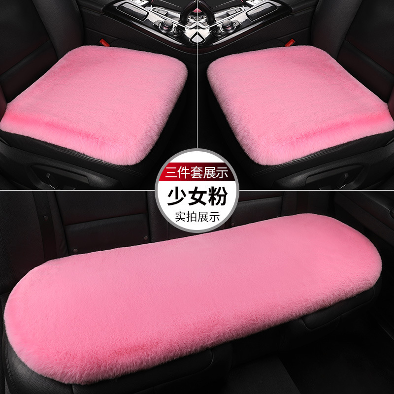 クロスボーダー専用の車のクッション冬のウサギのぬいぐるみの通用の車のクッションに背もたれのないベルベットの保温綿のクッションがあります。|undefined