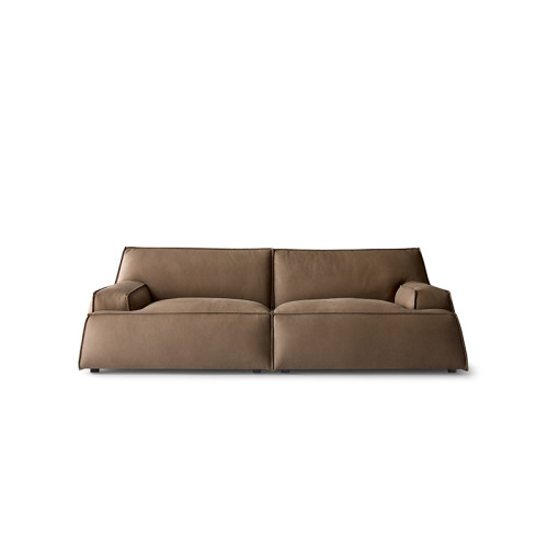 Italian all genuine leather sofa, top-layer cowhide, matte leather, modern light luxury Baxter design Z