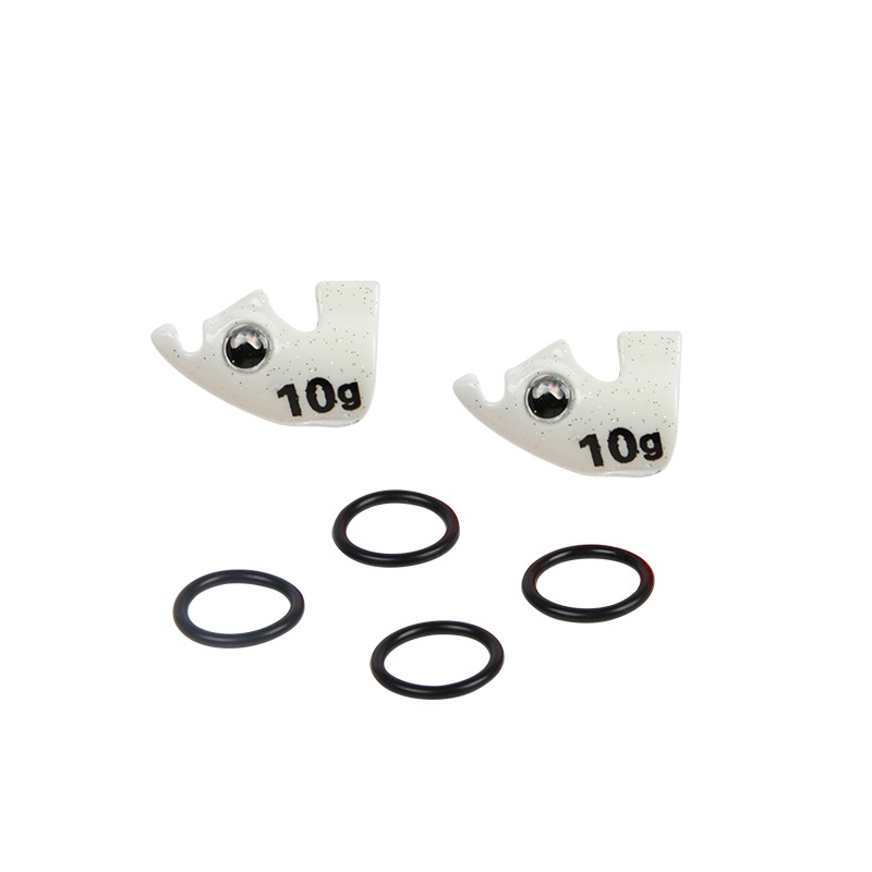 Señuelo de Pesca en el Mar LETOYO, Camarón de Madera con Cabeza de Plomo Modificada, Juego de 2 Piezas, Accesorios de Pesca con Plomada TRSinker