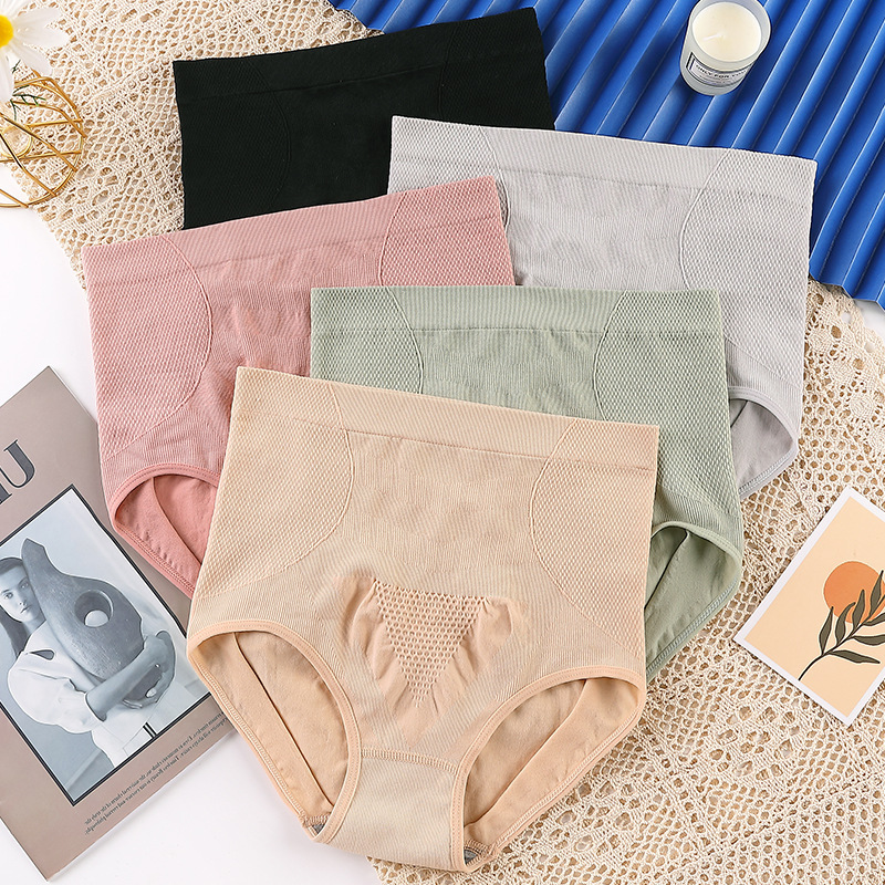 New Honeycomb High-Waist Underwear for Women Postpartum Abdominal Tightening Graphene Pure Cotton Crotch Breathable Body Shaping Butt Lifting Briefs New Honeycomb High-Waist Underwear for Women Postpartum Abdominal Tightening Graphene Pure Cotton Crotch Breathable Body Shaping Butt Lifting Briefs