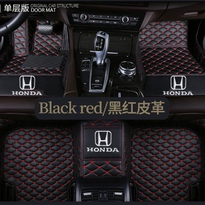 Modelə uyğun ayaqaltı — Civic, City, CRV, Crider, HR-V - cr-v-single-layer-black-and-red