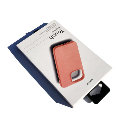 Mobile phone protective case packaging box pull box with inner support 3C digital color box high-grade transparent with window flip box