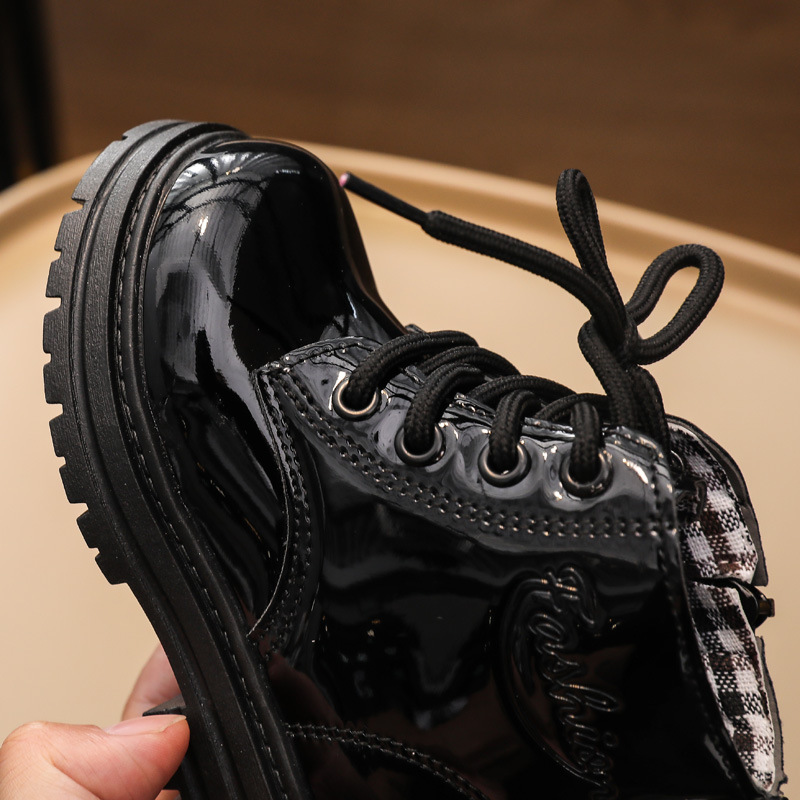 Children's Martin 2024 new girls' autumn and winter short British style boys' single boots_voghion.com