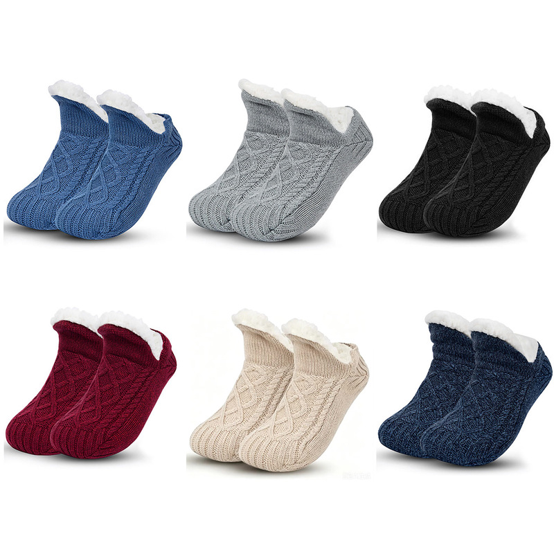 Amazon Floor Socks, Slipper Socks, Women's Snow Socks, Sleep Socks, Carpet Socks, Autumn and Winter Home Warm Thickened Fleece Socks