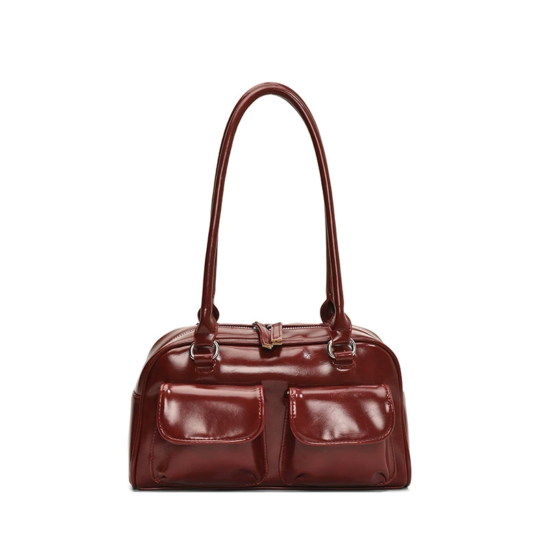 Small design underarm bag, retro handheld shoulder bag, high-end