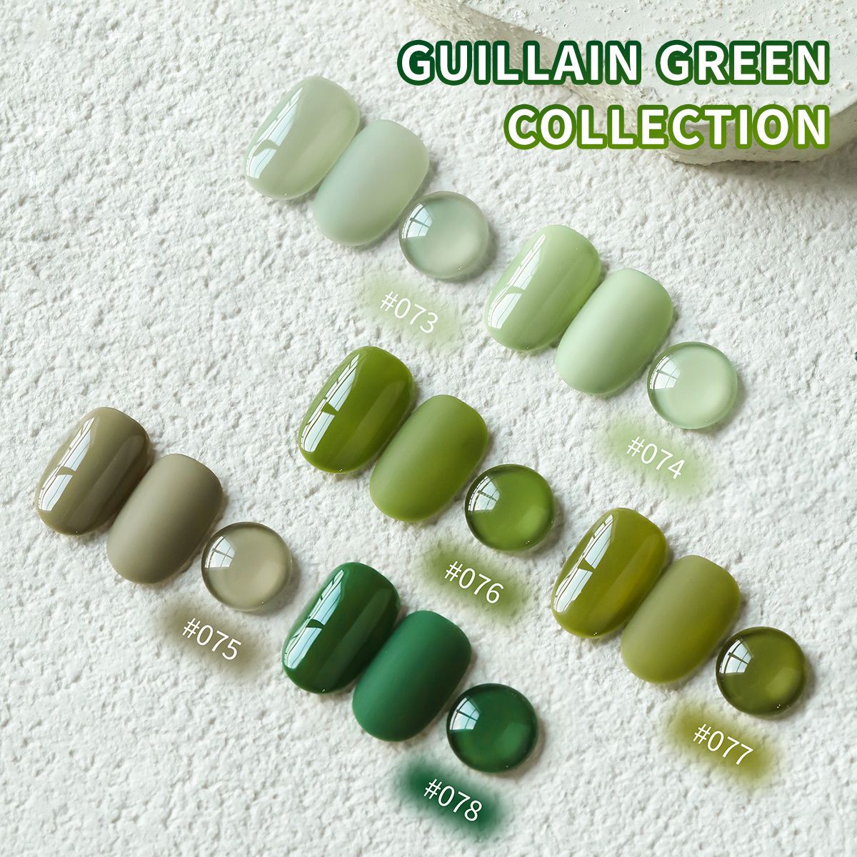Esmalte de Uñas en Gel de Color Sólido de Secado rápido para Salón de Uñas