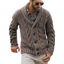 I 76051 Men's Single Breasted Collar Sweater ����ë�� ר