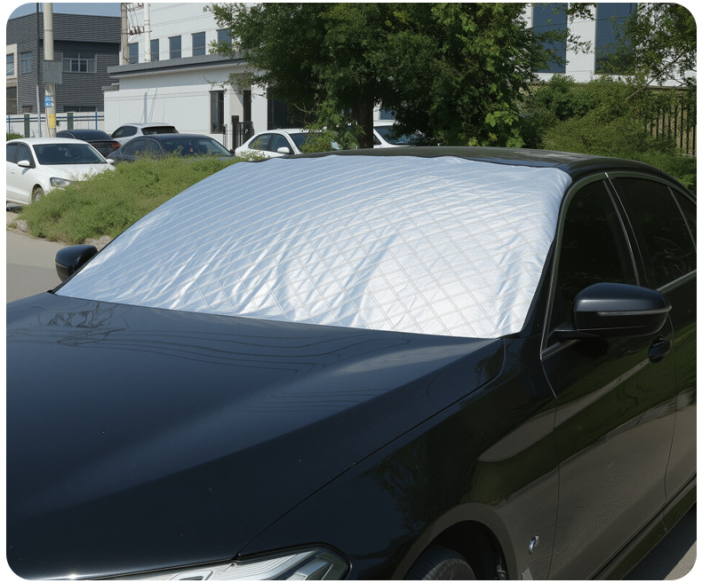 Car Snow Cover, Front Windshield Frost Protection, Anti-Freeze, Heat Insulation, Sunshade, Cartoon Sunshade, Car Cover, Winter