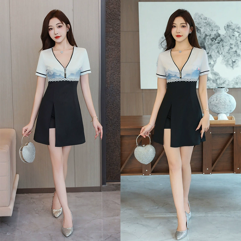 Новый стиль педикюр массаж техник рабочая одежда сексуальный улучшенный набор cheongsam