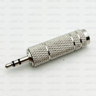 Metal audio adapter 3.5 to 6.5 headset microphone notebook adapter 3.5 revolution 6.5 female