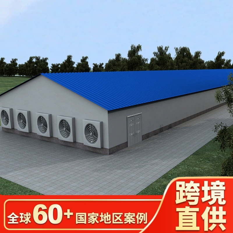 Стальная конструкция курятника экспортная производственная рамка стабильная цветная изоляция стальной пластины Автоматическая стальная конструкция курятник Ферма