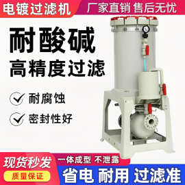 化工电镀过滤机耐酸碱化工业用塑料精密过滤芯防腐分离设备过滤器