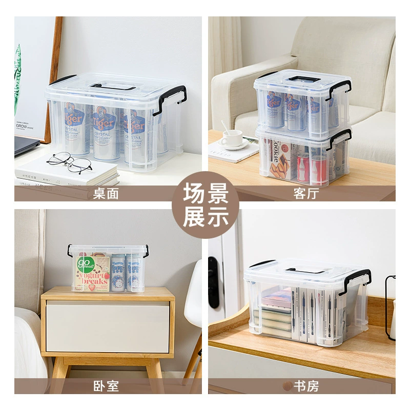 Бесплатная доставка прозрачный ящик для хранения пластиковая коробка с крышкой портативный ящик для хранения большой небольшой размер ящик для хранения Органайзер