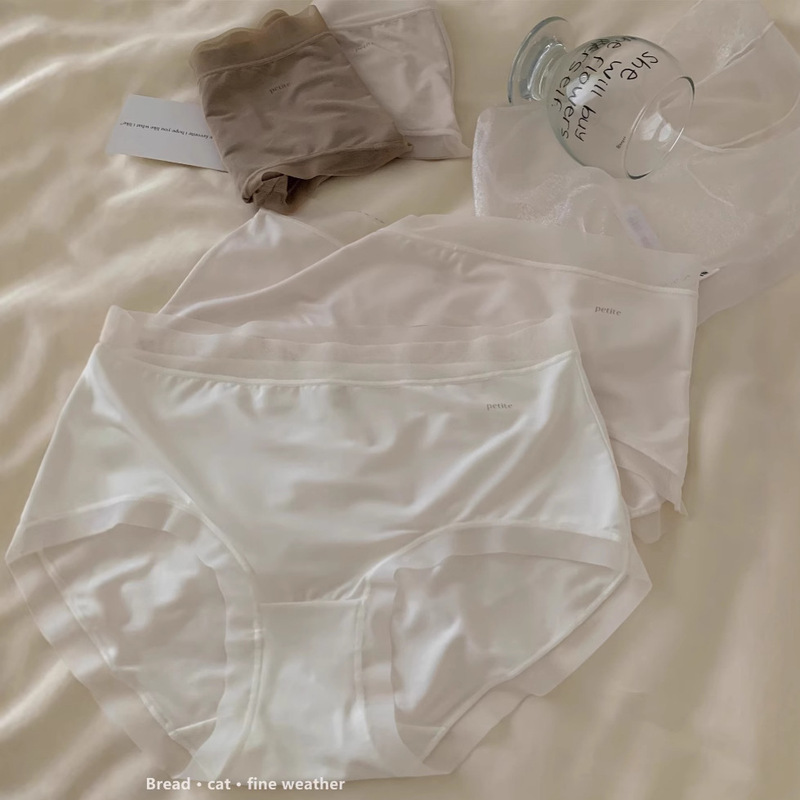 "Let Every Ordinary Day Overflow with Joy" Mid-Waist High-Elastic Modal Hip-Covering Seamless Women's Underwear for Women