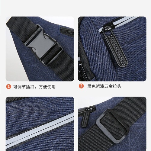 2020 new cross-border nylon waist bag outdoor sports mountaineering crossbody bag wear-resistant men's and women's chest bag fashionable waist bag