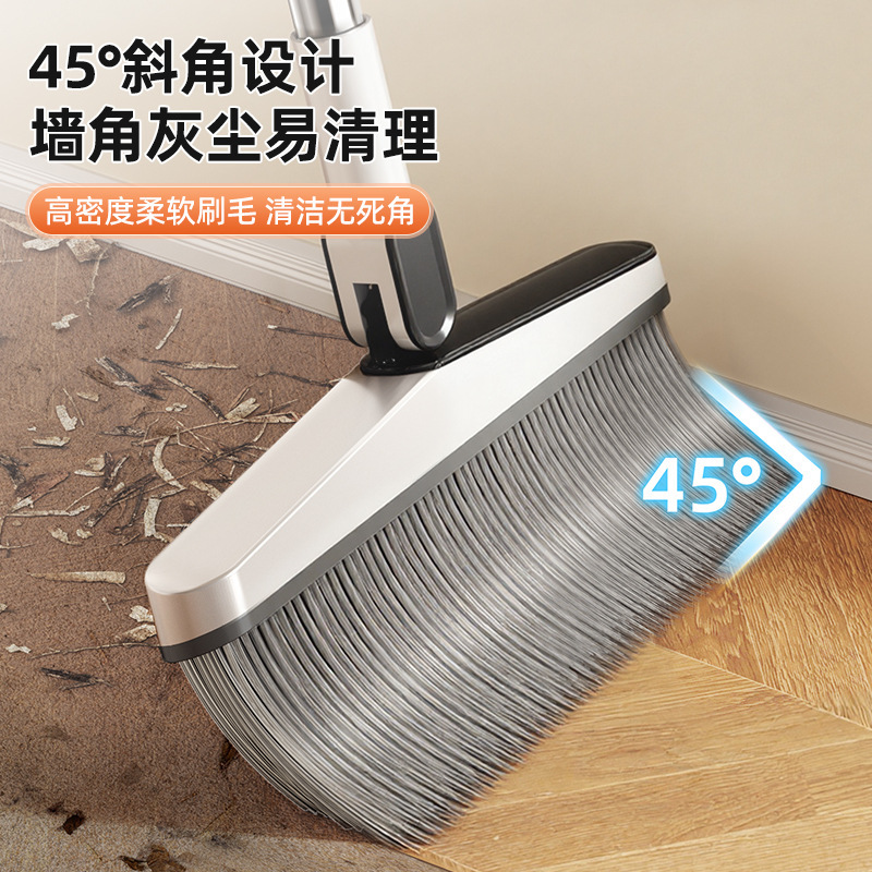 Set de escoba doméstica 2025 nuevo trapeador de barrido de suelo trapeador de cabello artefacto trapeador de tres piezas combinación de trapeador de barrido image 2