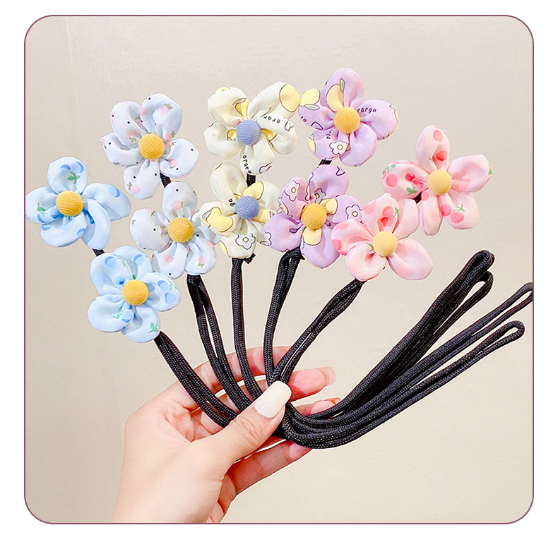 Korean Style Summer Children's Flower Updo Rod Headband Hair Accessories display picture 1