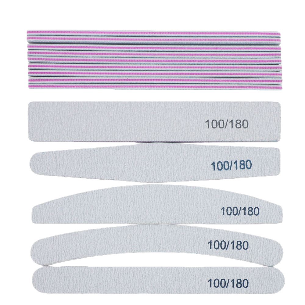 Fabricantes al por mayor cebra frotar tira de reparación pulida de uñas de manicure de media luna de uñas rectangulares de arena no se desprenden