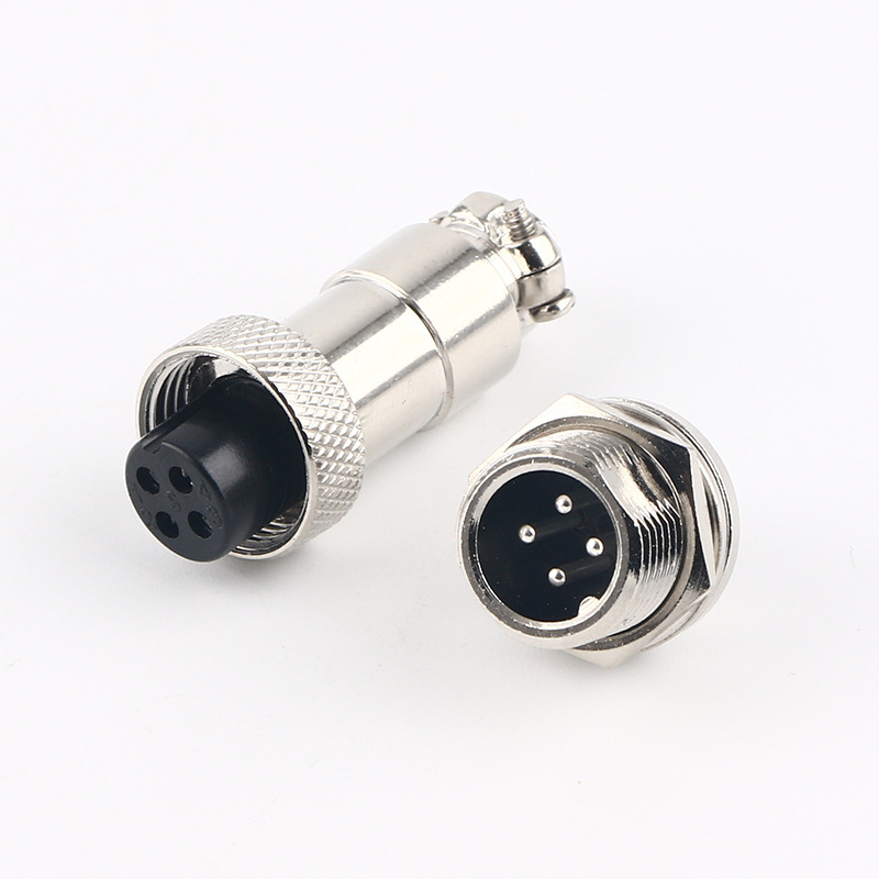 丸型接続器gx12壁式公座12m-4f公ソケット前ナットソケット|undefined