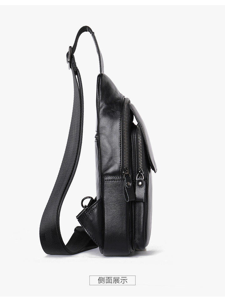 Túi đeo chéo nam đeo ngực da bò lớp đầu 17×5×30,5 cm — 20202 màu đen, 698 màu đen, Cà phê 698, 9011 màu đen chi tiết 39