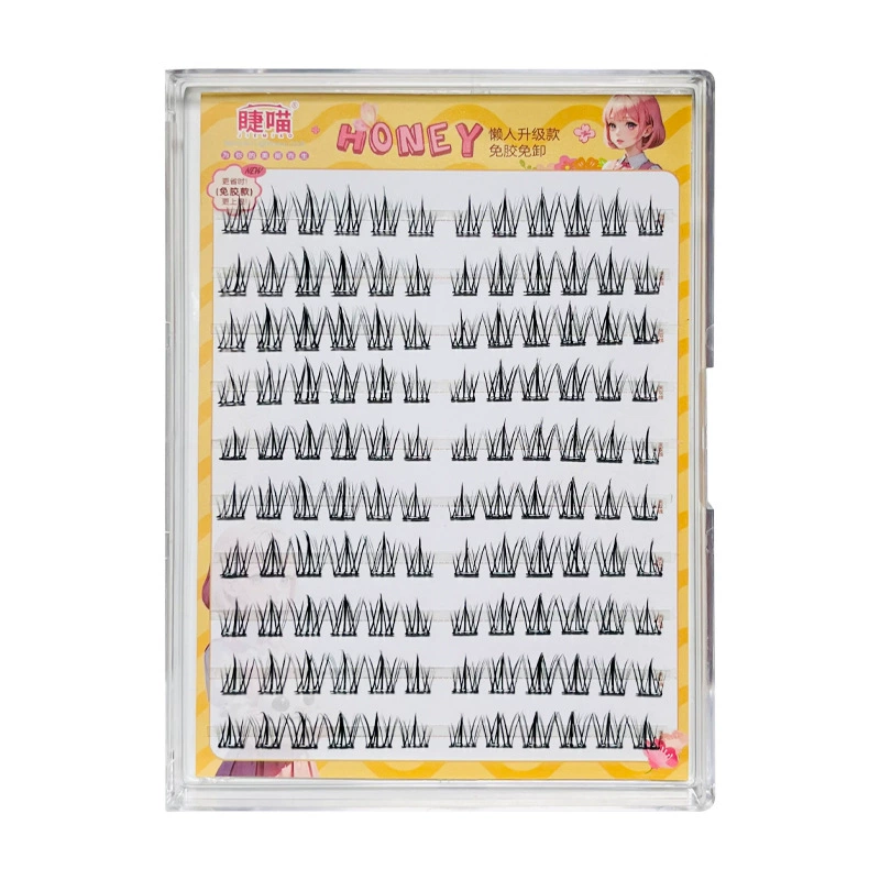 Children's Adhesive-Free False Eyelashes, Multi-Style Trays, Assorted Designs