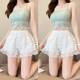 Multi-layer lace jk safety pants anti-light can be worn with skirt loose leggings pumpkin pants skirt wholesale