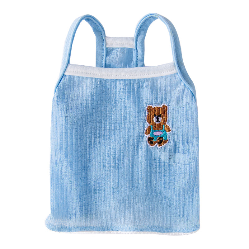 Primavera y verano encantadores perros coreanos dibujos animados dopamina oso cabina perros pequeños gatos de dos patas ropa de perro