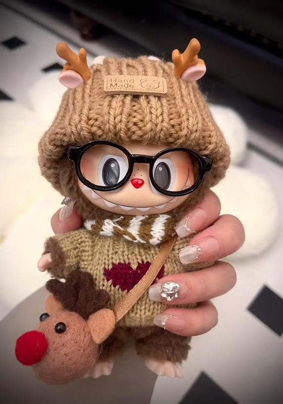 ラブブ labubu ビニール コカ・コーラ ベビー服 第一世代、第二世代、第三世代 17cm 夏用 座り立ちオーバーオールスーツ|undefined