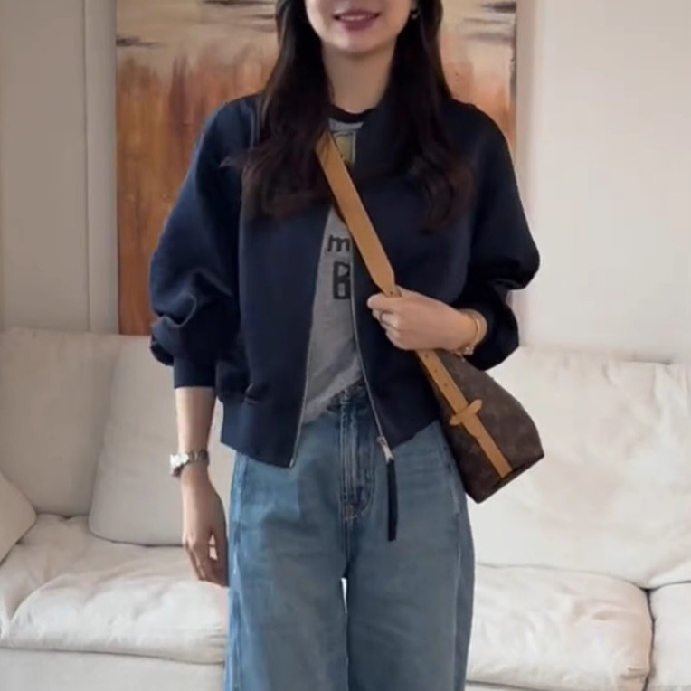 Baseball Jacket Women's Short Autumn 2025 New Casual Loose Versatile Western Style Petite Jacket Top