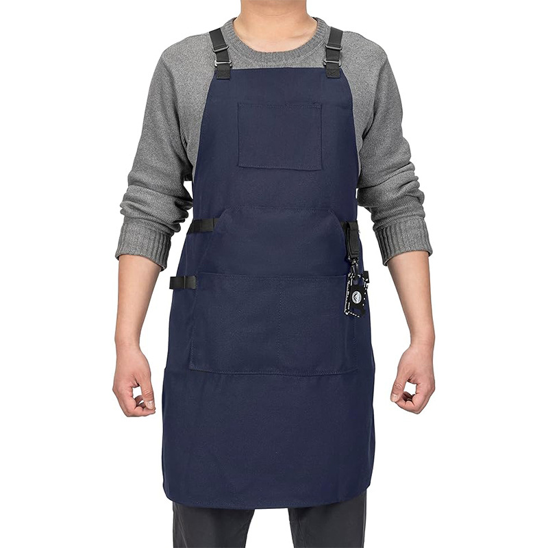 Amazon delantal de lona gruesa logotipo personalizado arte Restaurante Camarero ropa de trabajo jardinería carpintería delantal al por mayor