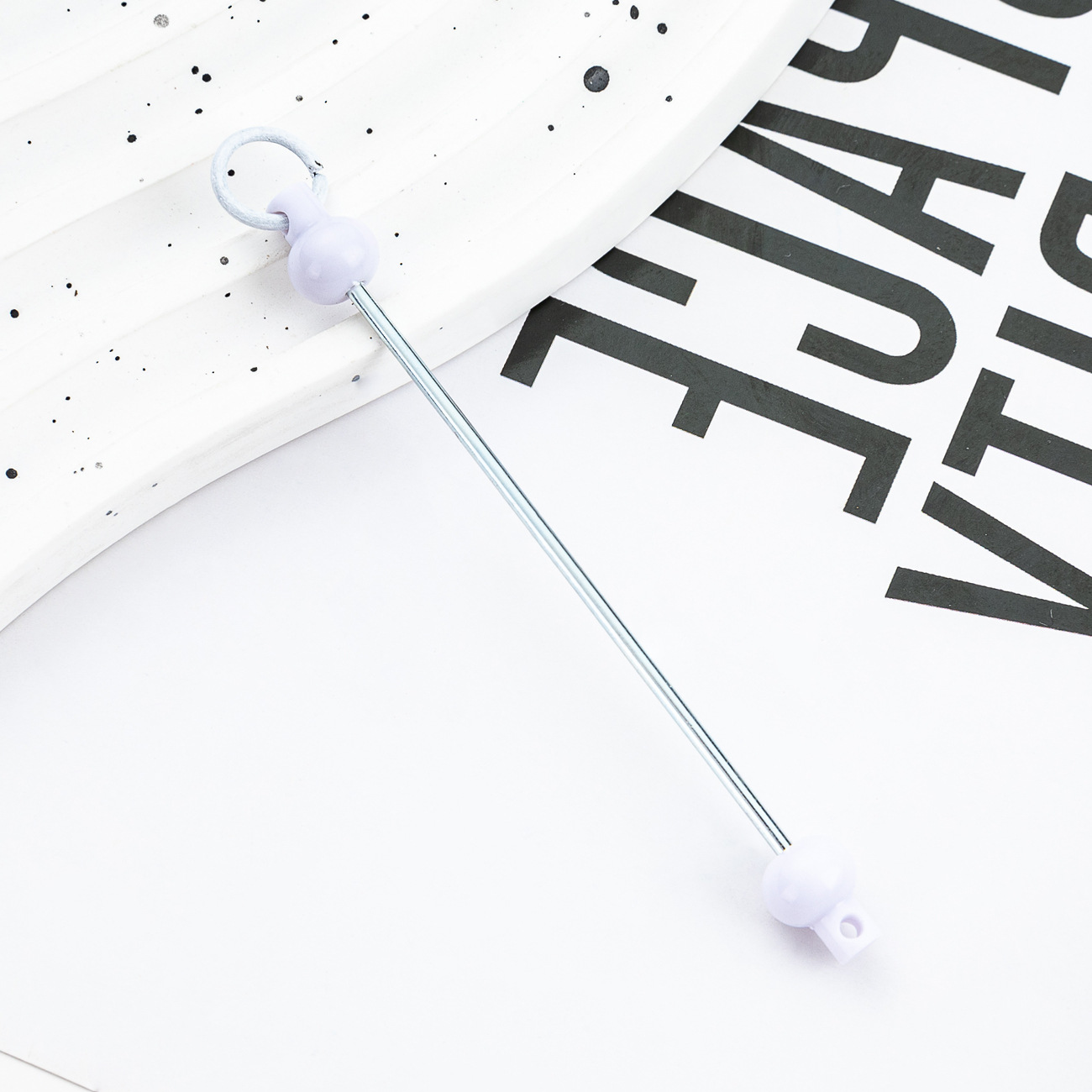 Nuevo polo DIY cuentas creativo llavero cuentas accesorios colgante polo de plástico cuentas polo