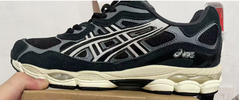純粋なオリジナル莆田の新しい Gel-NYC ロートップ ランニング シューズ、耐摩耗性スプライシング メッシュ、通気性のあるお父さん靴、滑り止めとクッション性|undefined