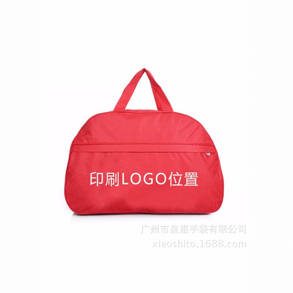 Red Oxford Cloth Portable Travel Storage Bag, Portable Gym Bag, Large Capacity Luggage Bag