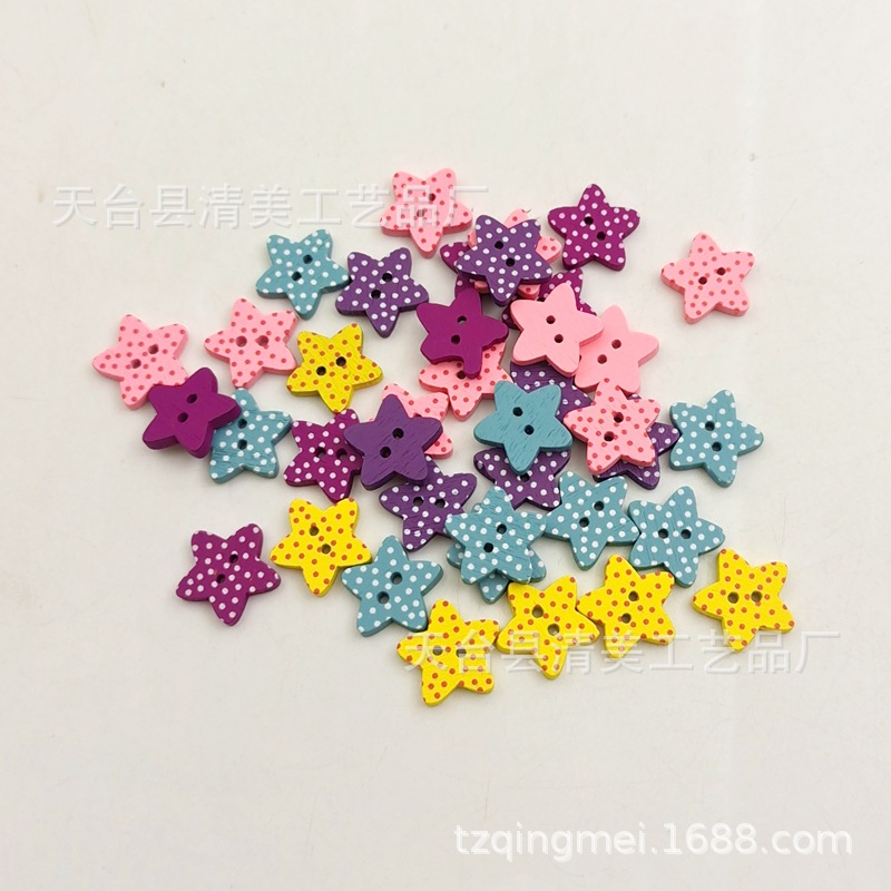 15mmDIY pinta lunares pintados estrella de cinco puntas fondo blanco pinta estrella de cinco puntas mezclada 100 por paquete