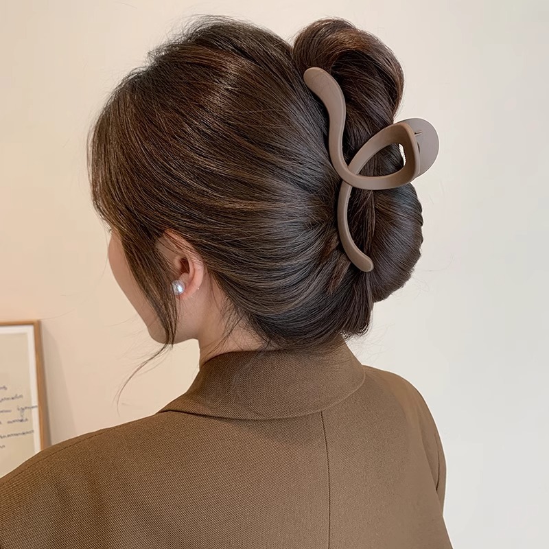 Clip de tiburón esmerilado de alto nivel nuevo clip de cabello de cabeza de