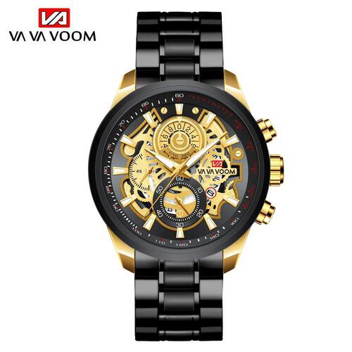 Cross-border AliExpress Luminous Fashion Skeleton Watch Men's Business Student Multi-Function Watch Cross-border Factory Exclusively Available