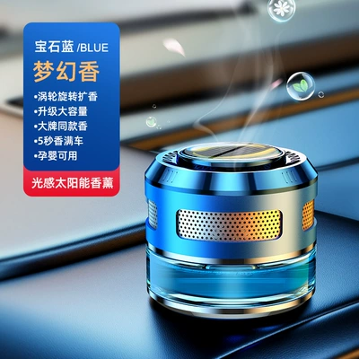 Car perfume ornaments new car aromatherapy solar men's high-end business decoration car supplies fragrance (Perfplant seat) - blue-dream-fragrance