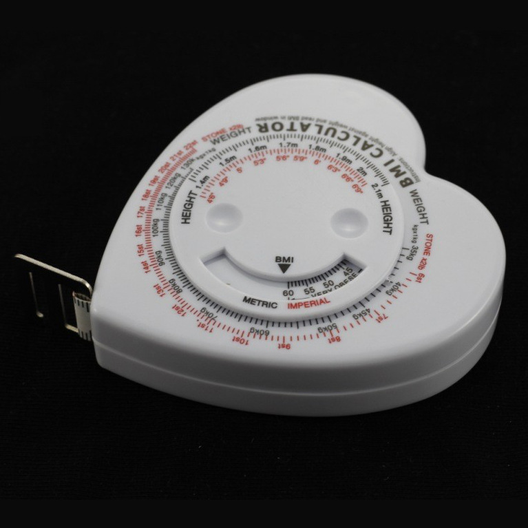 余姚厂家供应BMI三角形礼品卷尺多功能随身bmi健康卷尺批发