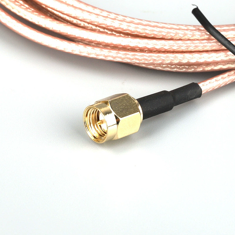 Оптовый SMA адаптер кабель SMA мужской к SMA женский кабель RG316 медной серебрёный провод адаптер