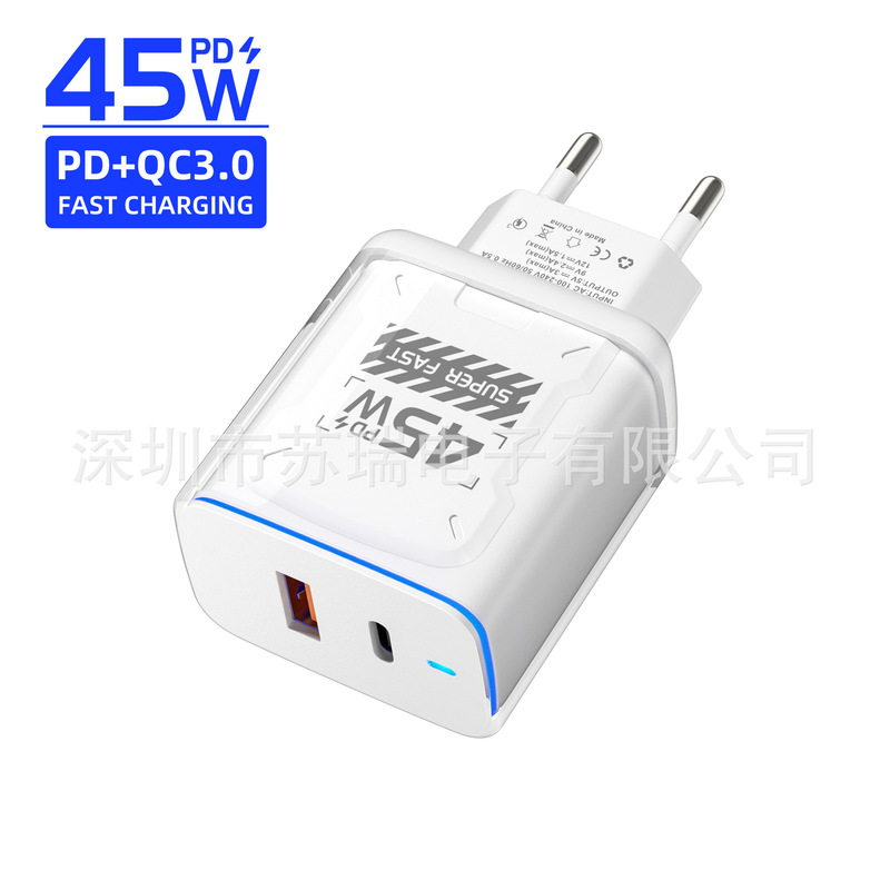 Transparent Shell Ac Multi-Port Charging Head Pd20W Fast Charging Charger 5V2A12W Power Adapter European, American and British Transparent Shell Ac Multi-Port Charging Head Pd20W Fast Charging Charger 5V2A12W Power Adapter European, American and British