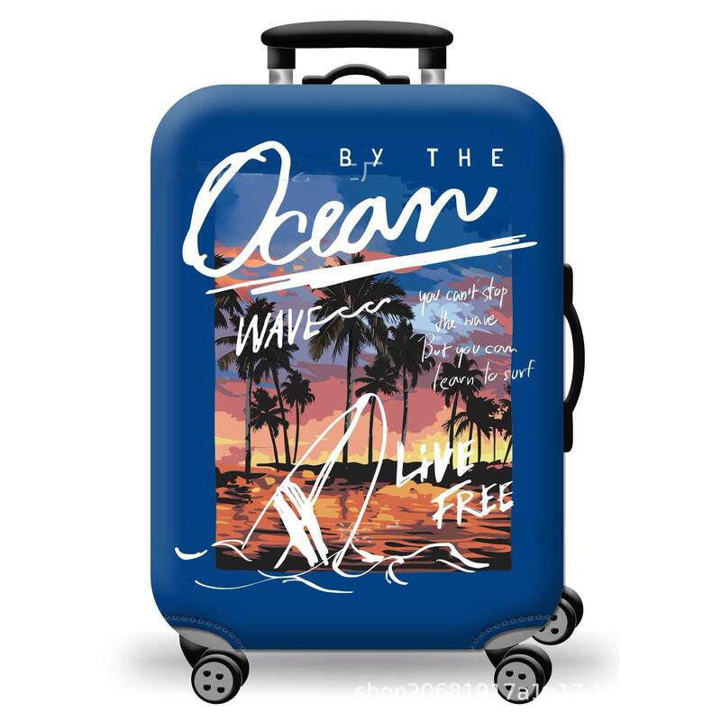 Printed Suitcase Cover Suitcase Protective Cover Suitcase Dust Cover Trolley Suitcase Elastic Cover Suitcase Elastic Cover