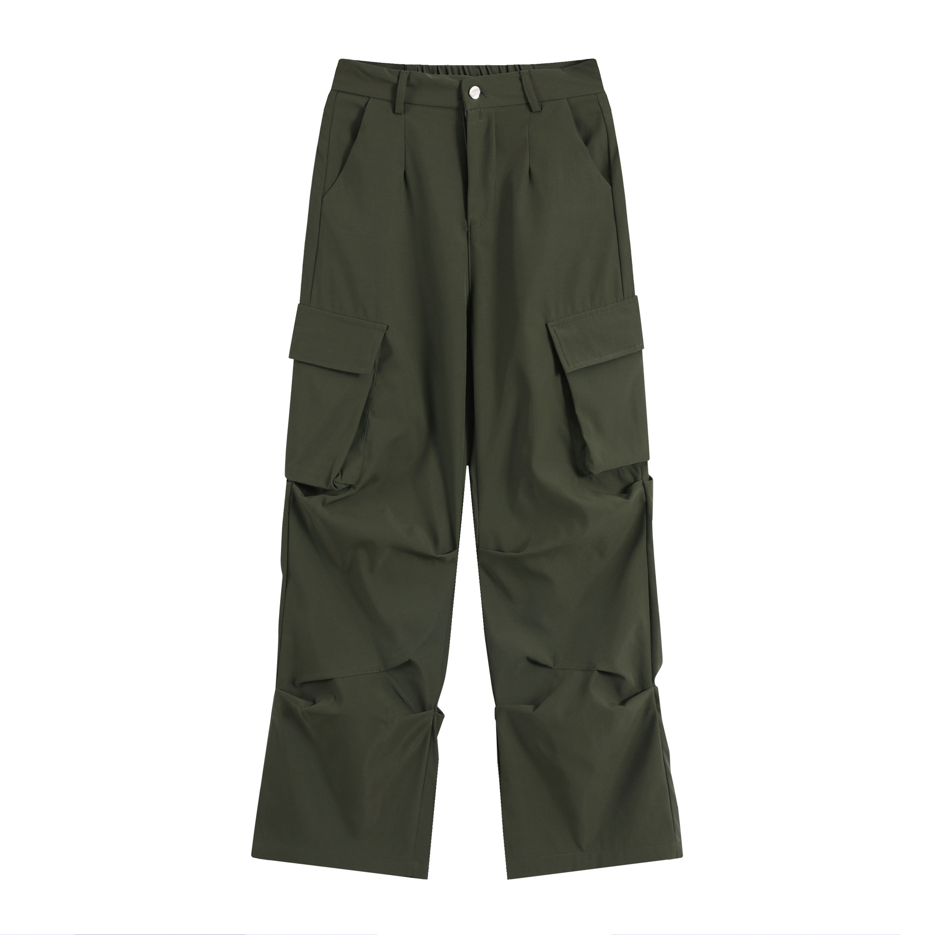 OREETA jeans American overoles funcionales al aire libre plisado paracaídas overoles mujeres moda marca recta paraguas pantalones hombres